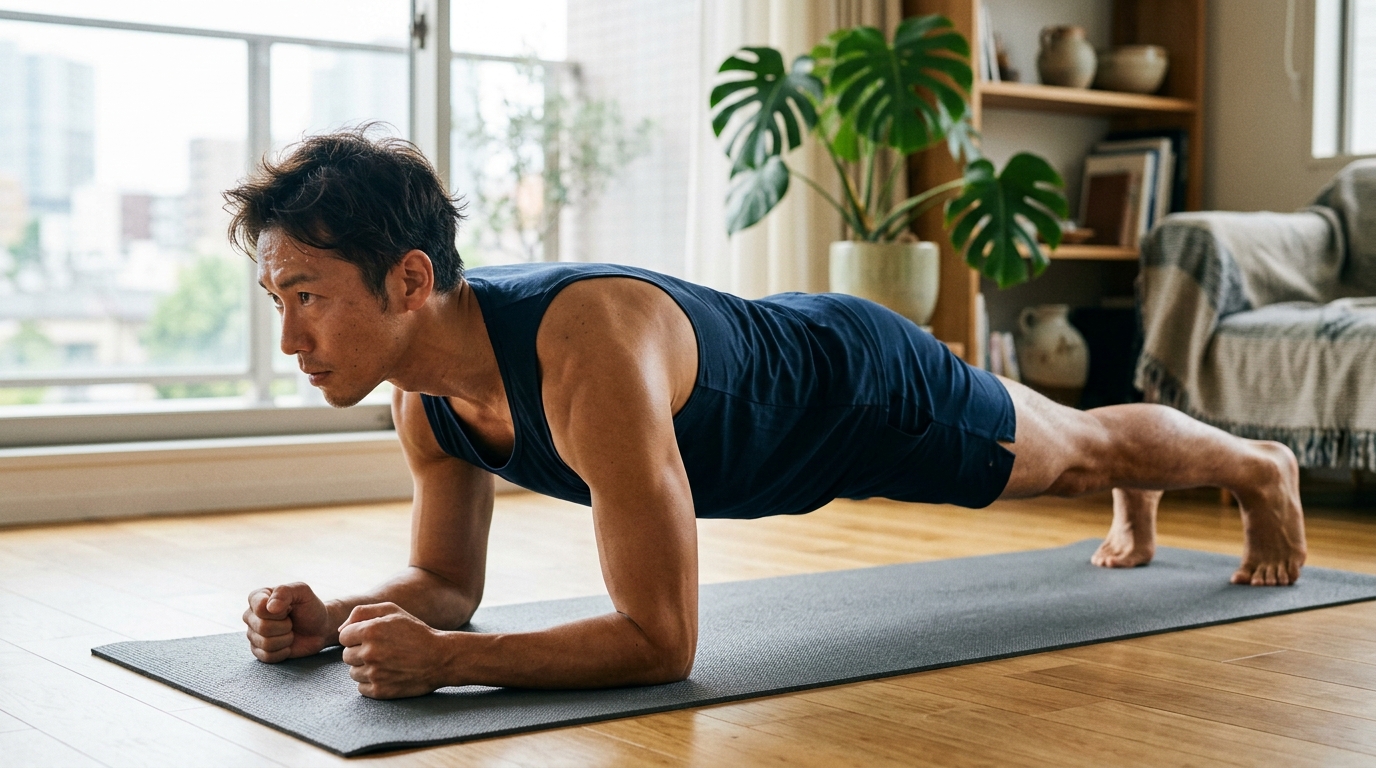 Basic principles of bodyweight workout for abs in 30s