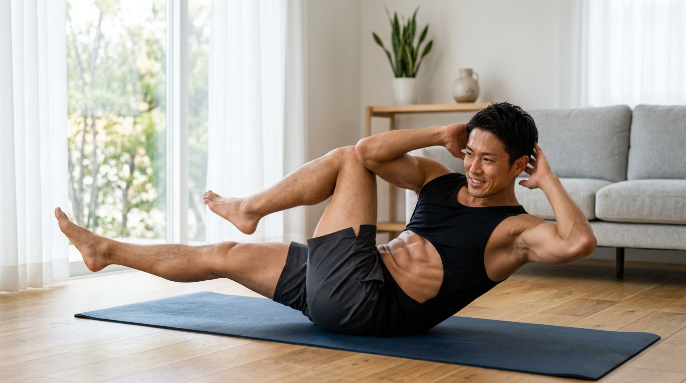 Effective bodyweight ab workout routine at home