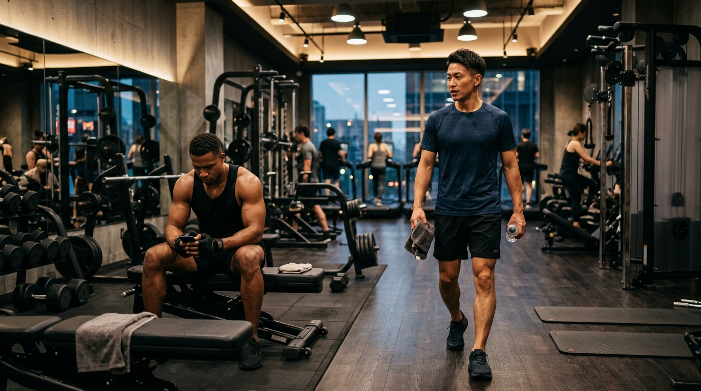The reality that muscular men are not looking at you