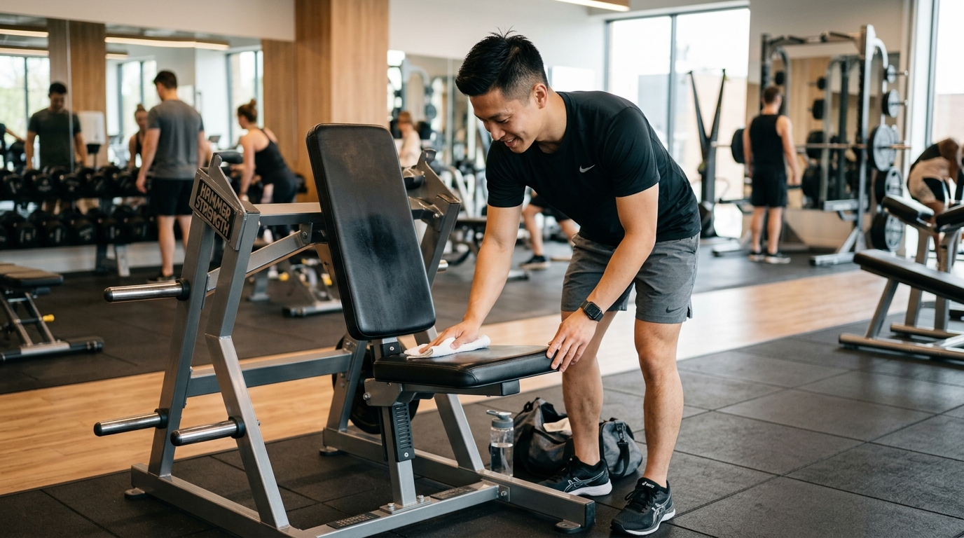 NG actions in the gym that beginners tend to make
